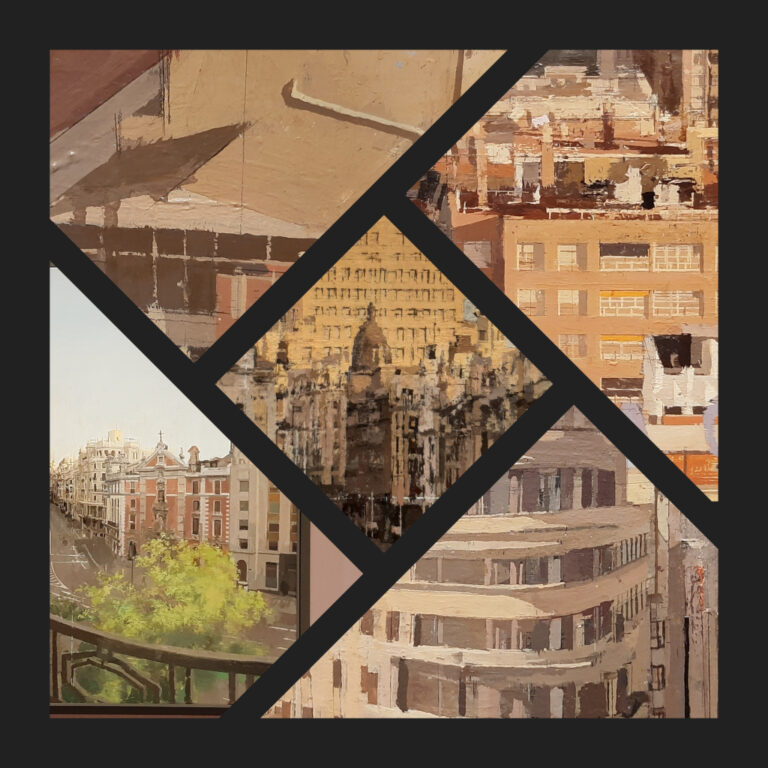 Antonio López Verschillende fragmenten van stadsbeelden © Antonio López © foto Wilma Lankhorst.