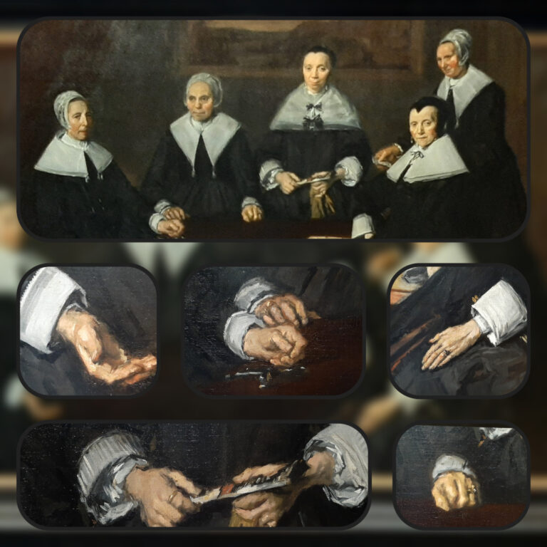 Frans Hals Regentessen van het Oudemannenhuis Haarlem(1664) © Frans Hals © foto's Wilma_Lankhorst.