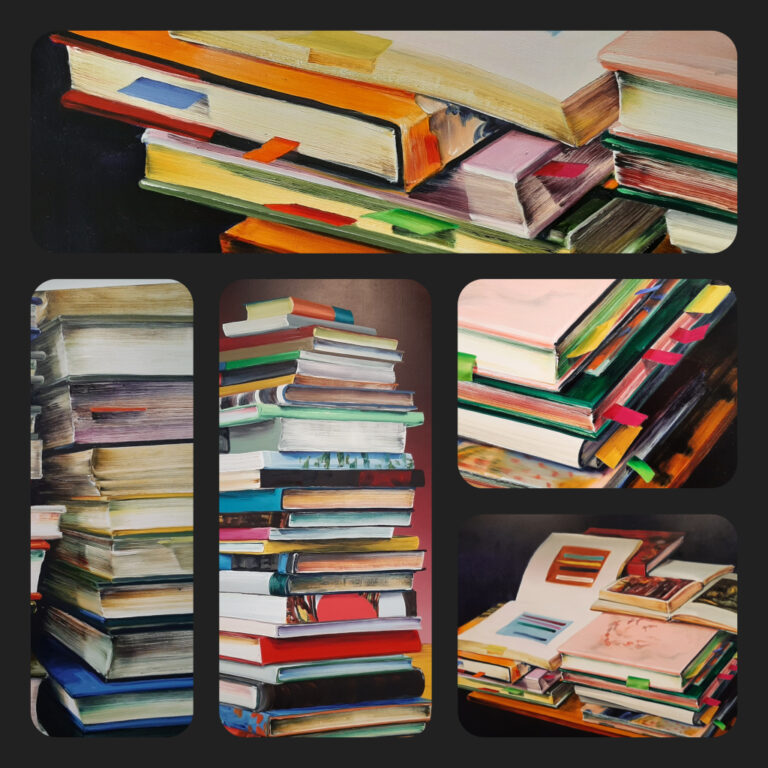 Cornelius Völker Collage met boeken © Cornelius Völker © foto Wilma_Lankhorst.