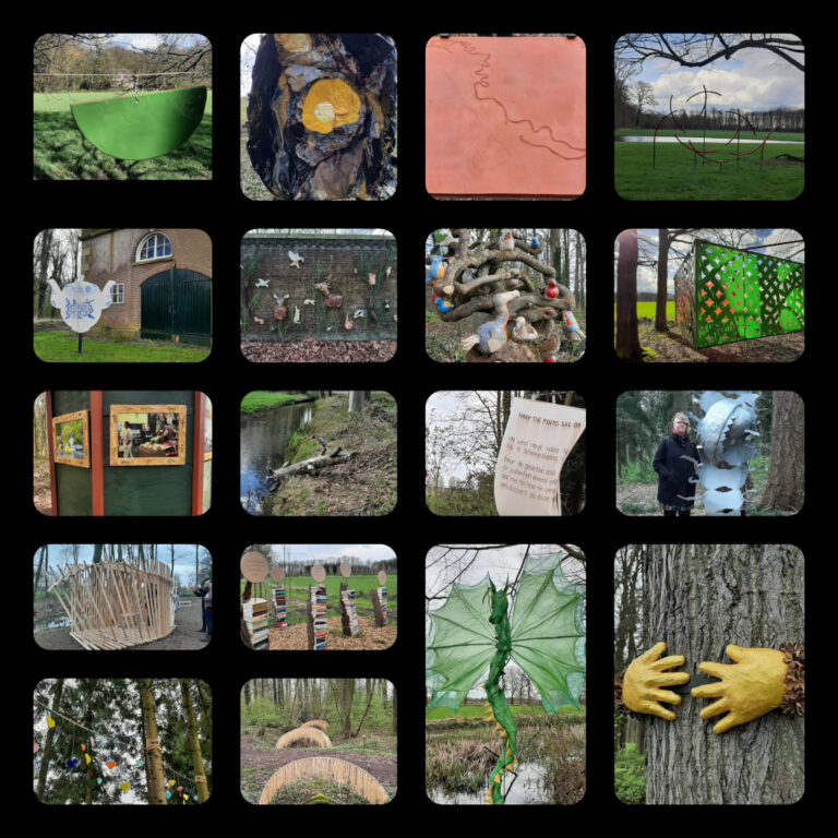 Kunstwandelroute 16. Impressie van enkele werken op de Kunstwandelroute 2024 © foto Wilma_Lankhorst