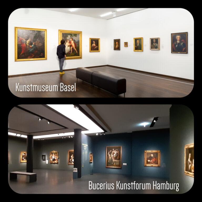 Kunstmuseum Basel en de opstelling in Bucerius Kunstforum Hamburg © foto Julian Salinasen (B) en Wilma Lankhorst.
