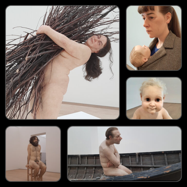 Ron_Mueck Diverse creaties © Ron Mueck © fotocollage Wilma_Lankhorst