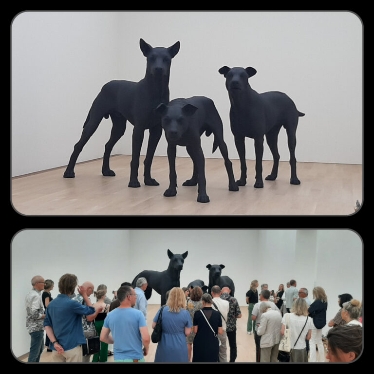 Ron_Mueck En Garde (2023) Ron Mueck © fotocollage Wilma_Lankhorst.