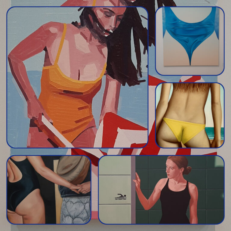 Zomer 2024 Collage met enkele baders in badpak © collage Wilma_Lankhorst.