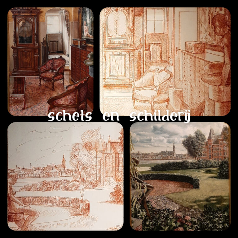 Evert Thielen Schets en Schilderij komen bij elkaar in Venlo© foto Wilma_Lankhorst.