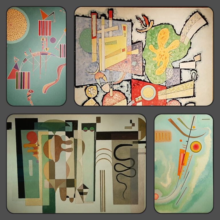 Kandinsky Verschillende werken uit de jaren 30 © Kandinsky © foto's en collage Wilma_Lankhorst.