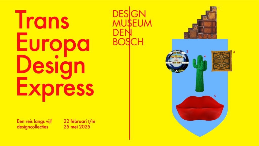 Design Express Trans Europa affiche van de expositie. 