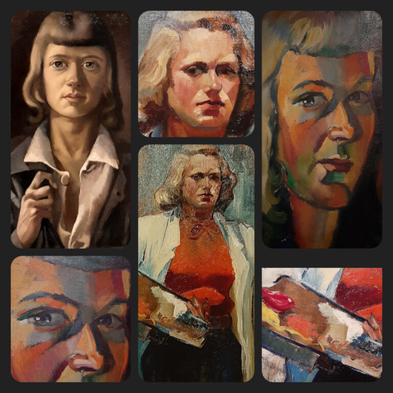 Giselle_Kuster Onbegrensd Verschillende zelfportretten © Giselle Kuster © collages Wilma_Lankhorst