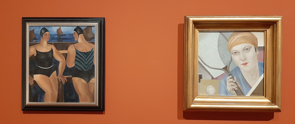 Gorssel Nieuw Mensbeeld Baadsters l. (1929) Ferdinand Erfmann r. tennistser (1927) © Aleksandra Beljova © foto Wilma_Lankhorst