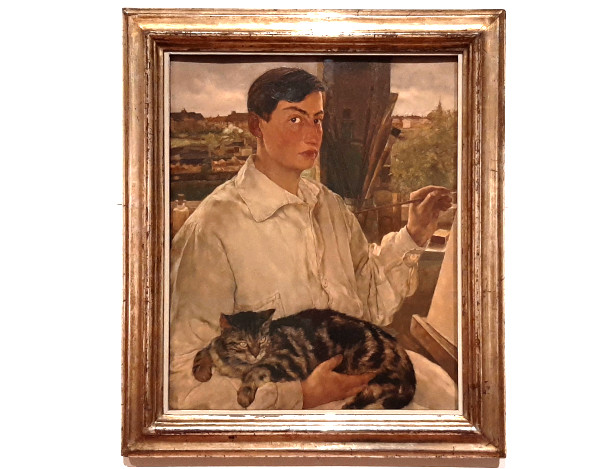 Gorssel Zelfportret met kat (1928) © Lotte Laserstein © foto Wilma_Lankhorst.