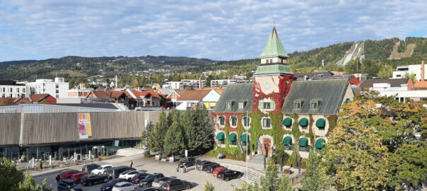 Lillehammer, impressie vanaf het dakterras van Hotel Breiseth © foto Wilma_Lankhorst