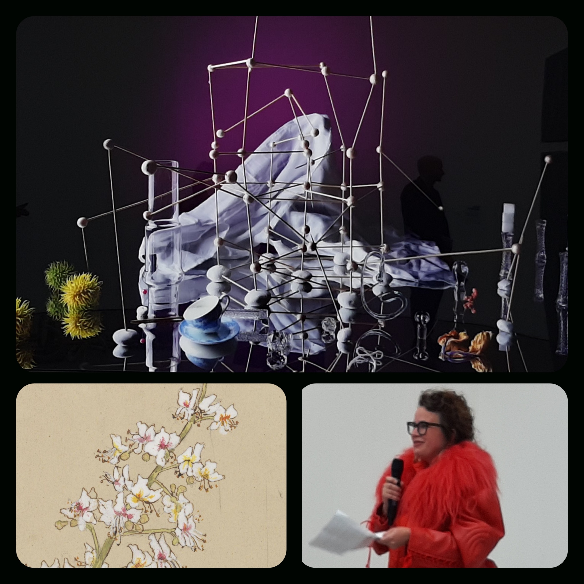 Saatchi Louise te Poele reageert met Two crocodiles Eating the Sky op Charlotte Horn-Spiers © fotocollage Wilma_Lankhorst.