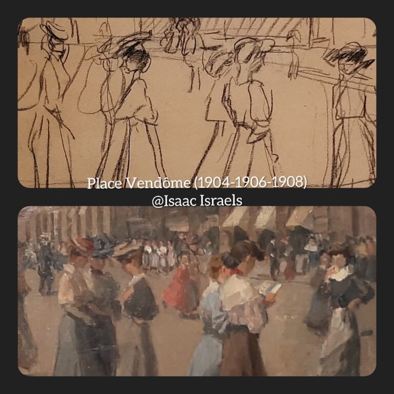 Isaac_Israels Place Vendôme (1904-1906-1908) © Isaac Israels © collage Wilma Lankhorst.