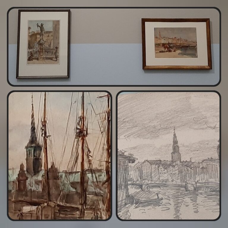 Isaac_Israels Italië (boven) een Kopenhagen (onder) © collage Wilma_Lankhorst.