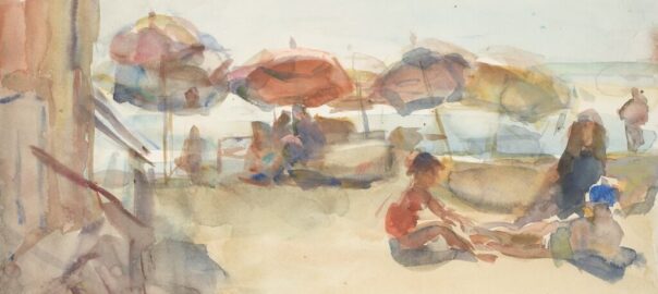 Isaac Israels, Figuren op een zonnig strand, Italië (1923-1929) © Isaac Israels.