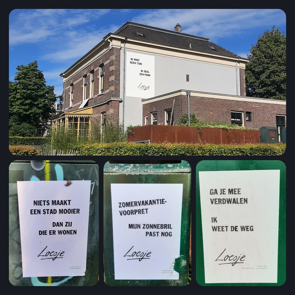 Sonsbeek Citaten van Loesje (een fictief personage) © Loesje © foto's Wilma_Lankhorst.