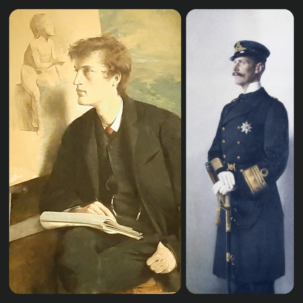 Asta_Norregaard Portretten Edvard Munch (1886) en Koning Haakon VII (1920) © Asta Norregaard © foto Wilma_Lankhorst
