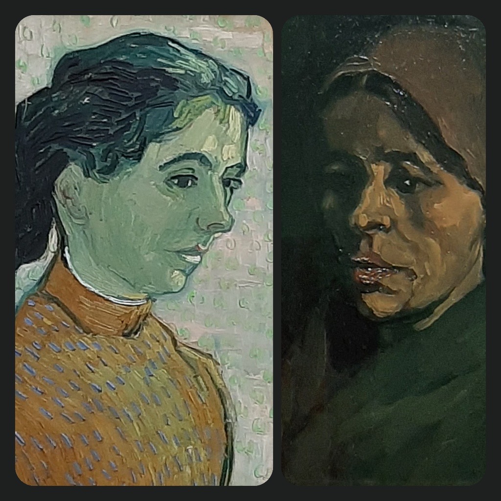 Kröller_Müller_Museum Portret van een jonge vrouw l. (1890) en Kop van een vrouw r. (1885) © foto Wilma Lankhorst.