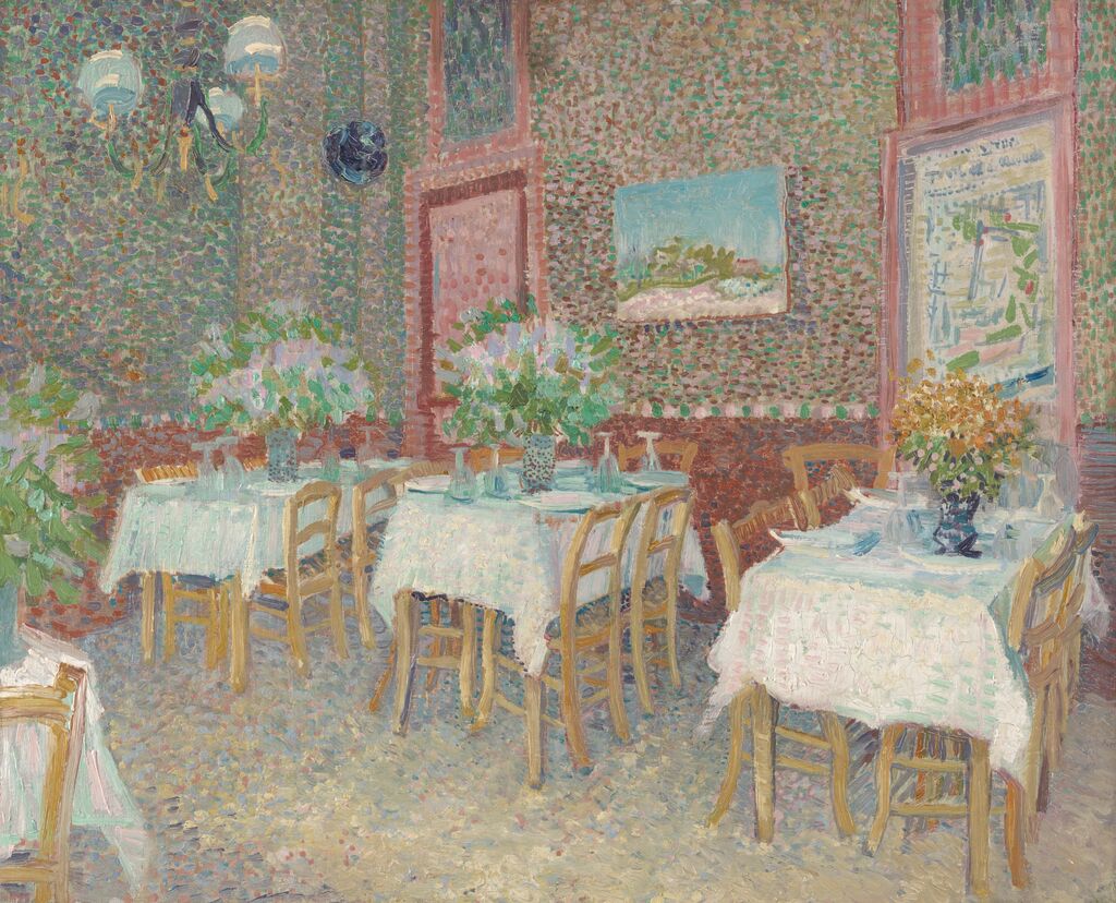 Kröller-Müller Vincent van Gogh, Interieur van een restaurant (1887) © Vincent van Gogh.